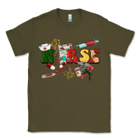 Army Green Christmas nurse Classic Tee - BarkalooDesign