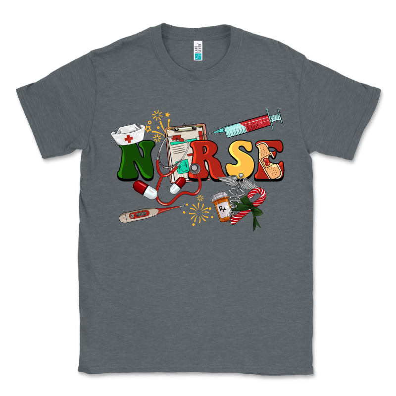Christmas Nurse Classic Tee by BarkalooDesign | Teevron