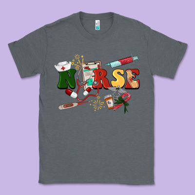 Christmas Nurse Classic Tee Designed By Barkaloodesign
