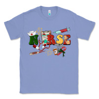 Colony Blue Christmas nurse Classic Tee - BarkalooDesign