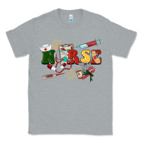Heather Grey Christmas nurse Classic Tee - BarkalooDesign