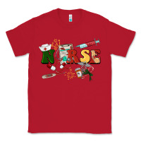 Red Christmas nurse Classic Tee - BarkalooDesign