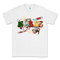 White Christmas nurse Classic Tee - BarkalooDesign