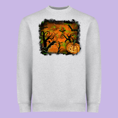 Halloween Backround Heavyweight Sweatshirt Designed By Ranaportraitstore