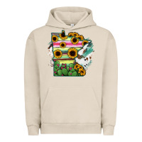 Pigment French Oak Minnesota State Map Urban Hoodie - RanaPortraitStore