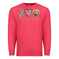 Cardinal Peace Love Labrador Premium Sweatshirt - Jasminsmagicworld