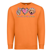 Carrot Peace Love Labrador Premium Sweatshirt - Jasminsmagicworld