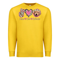 Lemon Peace Love Labrador Premium Sweatshirt - Jasminsmagicworld