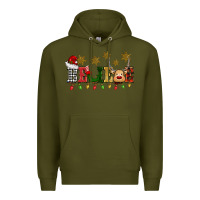 Army Green christmas believe Premium Hoodie - BarkalooDesign