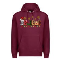 Burgundy christmas believe Premium Hoodie - BarkalooDesign