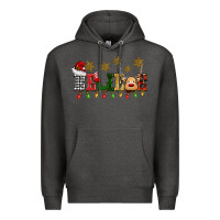 Charcoal Heather christmas believe Premium Hoodie - BarkalooDesign