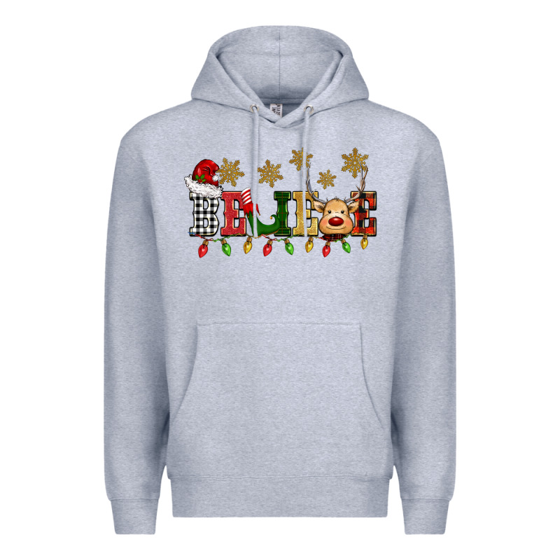 Christmas Believe Premium Hoodie by BarkalooDesign | Teevron