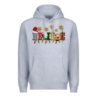 Heather Grey christmas believe Premium Hoodie - BarkalooDesign