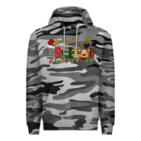 Slate Camo christmas believe Premium Hoodie - BarkalooDesign