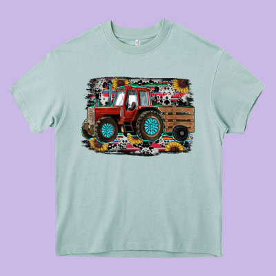 Western Tracktor Heavy Core Tee Designed By Ranaportraitstore