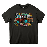 Asphalt western tracktor Heavy Core Tee - RanaPortraitStore