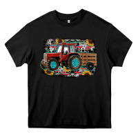 Black western tracktor Heavy Core Tee - RanaPortraitStore