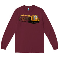 Burgundy Thencher Chain Long Sleeve Tee - LillyAllenDesigns
