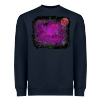 Navy halloween backround moon Heavyweight Sweatshirt - RanaPortraitStore