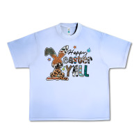 Grape Ice Happy Easter Y'all Urban Heavy Tee - CowhideDigitalArt