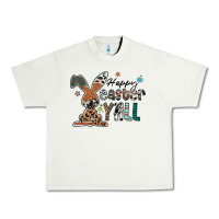 Pistachio Happy Easter Y'all Urban Heavy Tee - CowhideDigitalArt
