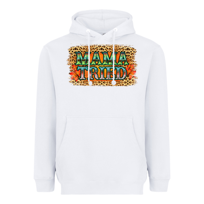 Leopard Floral Mama Tried Heavyweight Hoodie by Jasminsmagicworld | Teevron