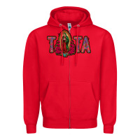 Red tata lady of guadalupe Zipper Hoodie - Jasminsmagicworld