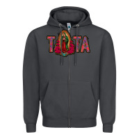 Smoke tata lady of guadalupe Zipper Hoodie - Jasminsmagicworld