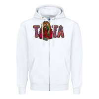 White tata lady of guadalupe Zipper Hoodie - Jasminsmagicworld