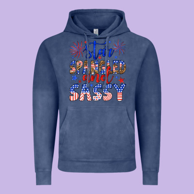 Star Spangled And Sassy Vintage Hoodie Designed By Artiststas