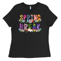 Black SPRING BREAK Ladies Tee - CowhideDigitalArt