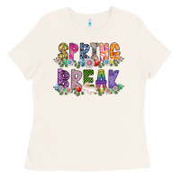 Bone SPRING BREAK Ladies Tee - CowhideDigitalArt