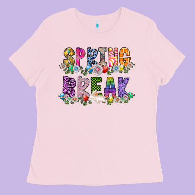 Spring Break Ladies Tee Designed By Cowhidedigitalart