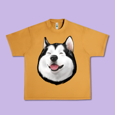 Husky Urban Heavy Tee Designed By Jasminsmagicworld