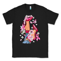 Black Cancer high heels Breast Cancer Classic Tee - FaDigitalArtStudio