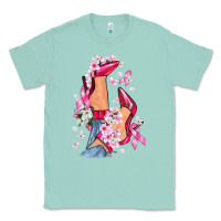 Seafoam Cancer high heels Breast Cancer Classic Tee - FaDigitalArtStudio