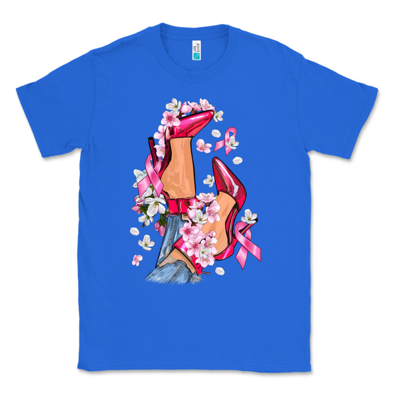 Cancer High Heels Breast Cancer Classic Tee by FaDigitalArtStudio | Teevron