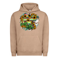 Pigment Burro Guanajuato sunflower serape map Urban Hoodie - RanaPortraitStore