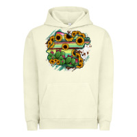 Pigment Pistachio Guanajuato sunflower serape map Urban Hoodie - RanaPortraitStore