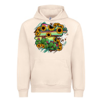 Sandshell Guanajuato sunflower serape map Urban Hoodie - RanaPortraitStore