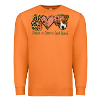 Carrot Peace Love Jack Russel Premium Sweatshirt - Jasminsmagicworld