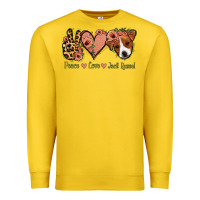 Lemon Peace Love Jack Russel Premium Sweatshirt - Jasminsmagicworld