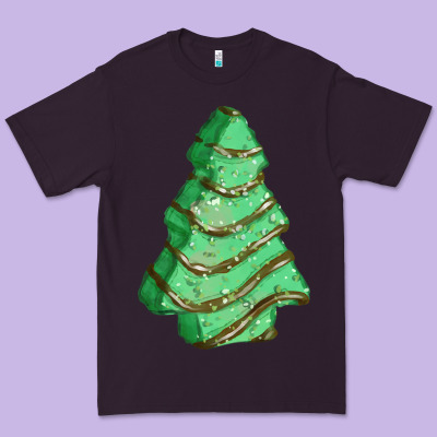 Green Christmas Cake Premium Tee Designed By Fadigitalartstudio
