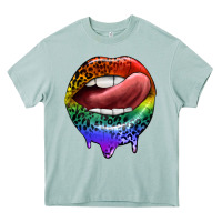 Arona rainbow lips pride Heavy Core Tee - FaDigitalArtStudio
