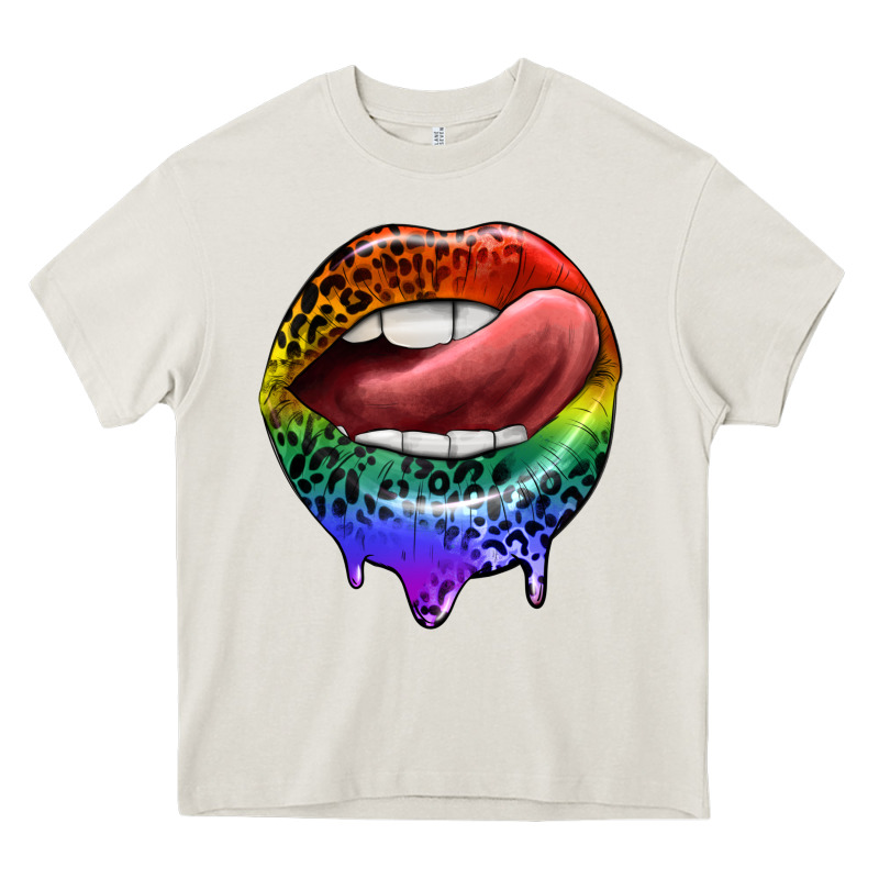 Rainbow Lips Pride Heavy Core Tee by FaDigitalArtStudio | Teevron