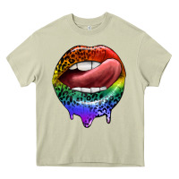 Mossy rainbow lips pride Heavy Core Tee - FaDigitalArtStudio