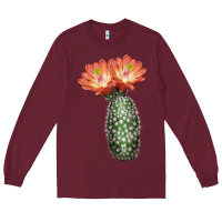 Burgundy King Cup Cactus Long Sleeve Tee - LillyAllenDesigns