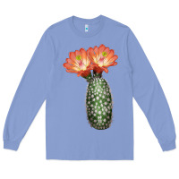 Colony Blue King Cup Cactus Long Sleeve Tee - LillyAllenDesigns
