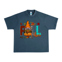 Midnight Navy Fall Vibes Urban Heavy Tee - CowhideDigitalArt