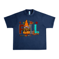 Navy Fall Vibes Urban Heavy Tee - CowhideDigitalArt